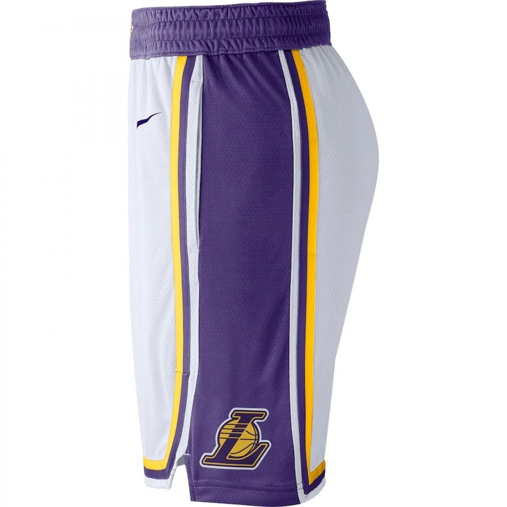 Men's Los Angeles Lakers White 2019/20 Swingman Short - Association Edition-Pro Kit Vault | Brand New 26/27 Sports Jerseys